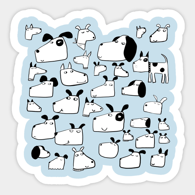 Many Dogs Sticker by NicSquirrell